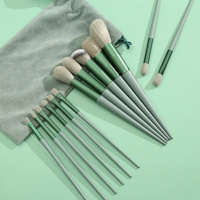 Bloom & Bare Pro Makeup Brush Set – Vegan Synthetic Bristles