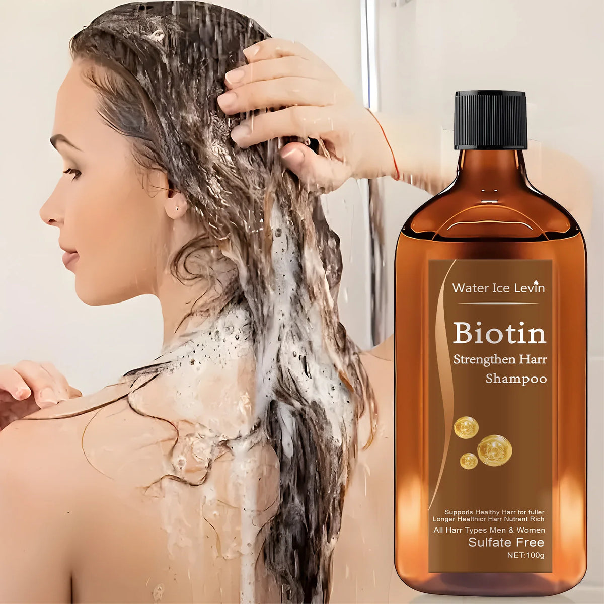 Bloom & Bare Biotin Hair Growth Shampoo – Thickening & Strengthening