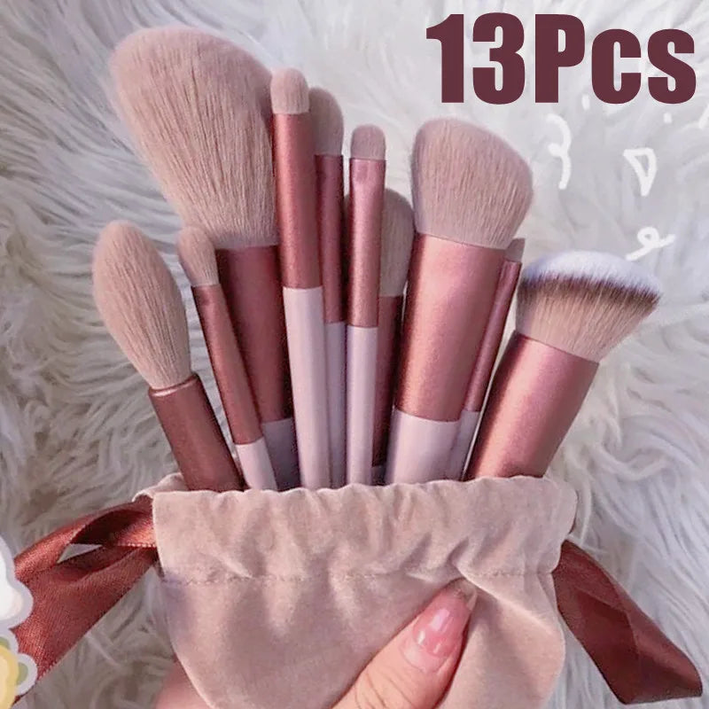 Bloom & Bare Pro Makeup Brush Set – Vegan Synthetic Bristles