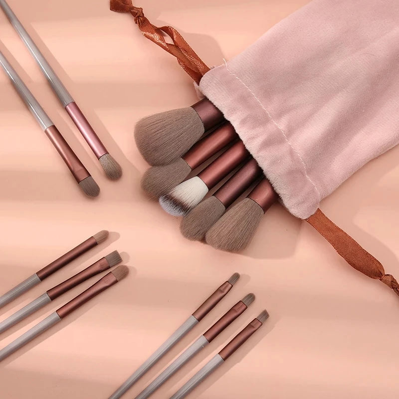 Bloom & Bare Pro Makeup Brush Set – Vegan Synthetic Bristles
