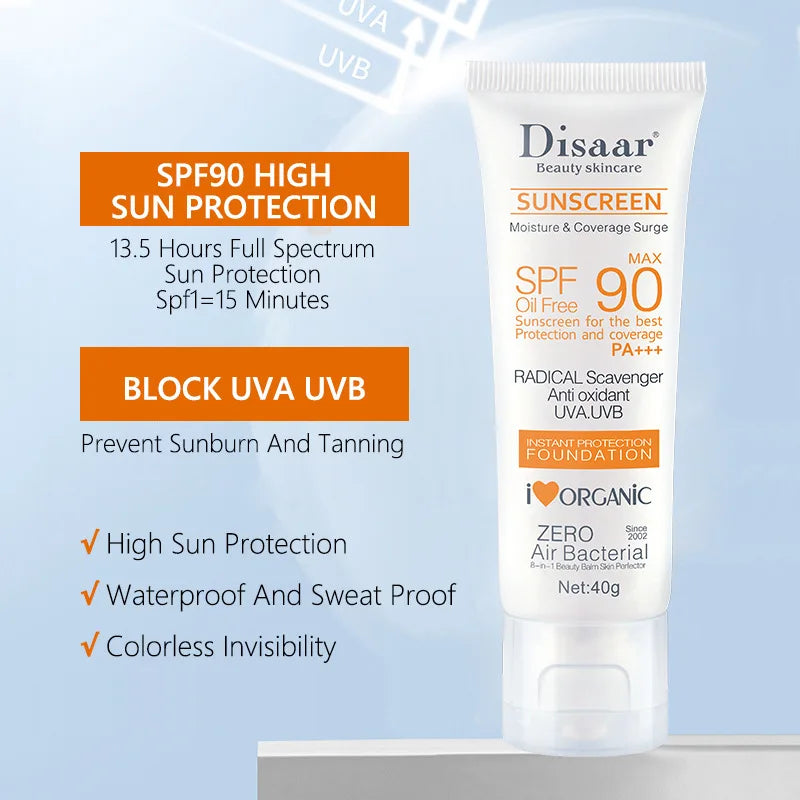 Bloom & Bare SPF 90 Face Sunscreen – Lightweight Broad-Spectrum