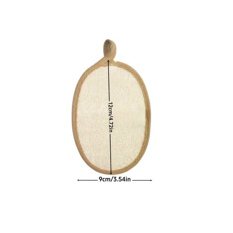 Bloom & Bare Natural Loofah Scrubber – 100% Plant-Based Exfoliator