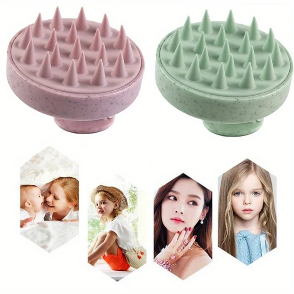 Bloom & Bare Scalp Massage Brush – Silicone Hair Growth Stimulator