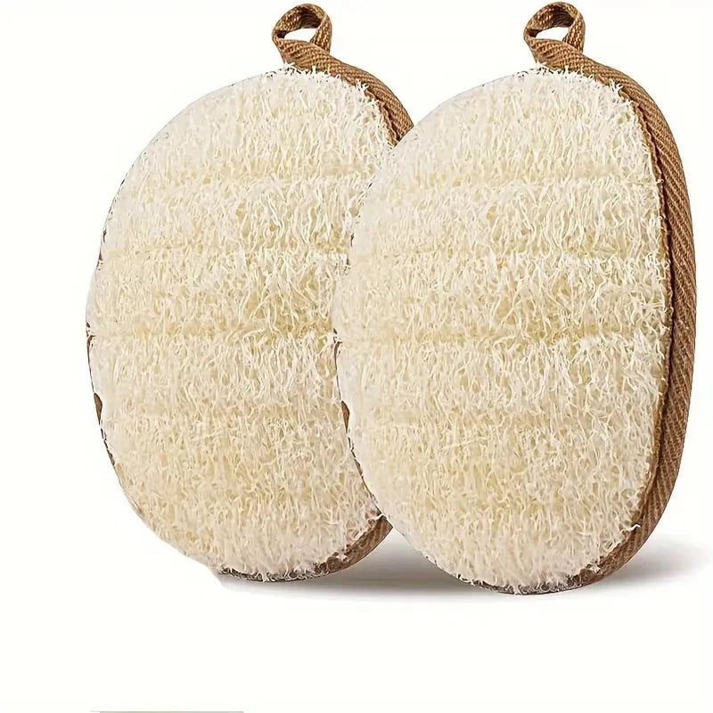 Bloom & Bare Natural Loofah Scrubber – 100% Plant-Based Exfoliator