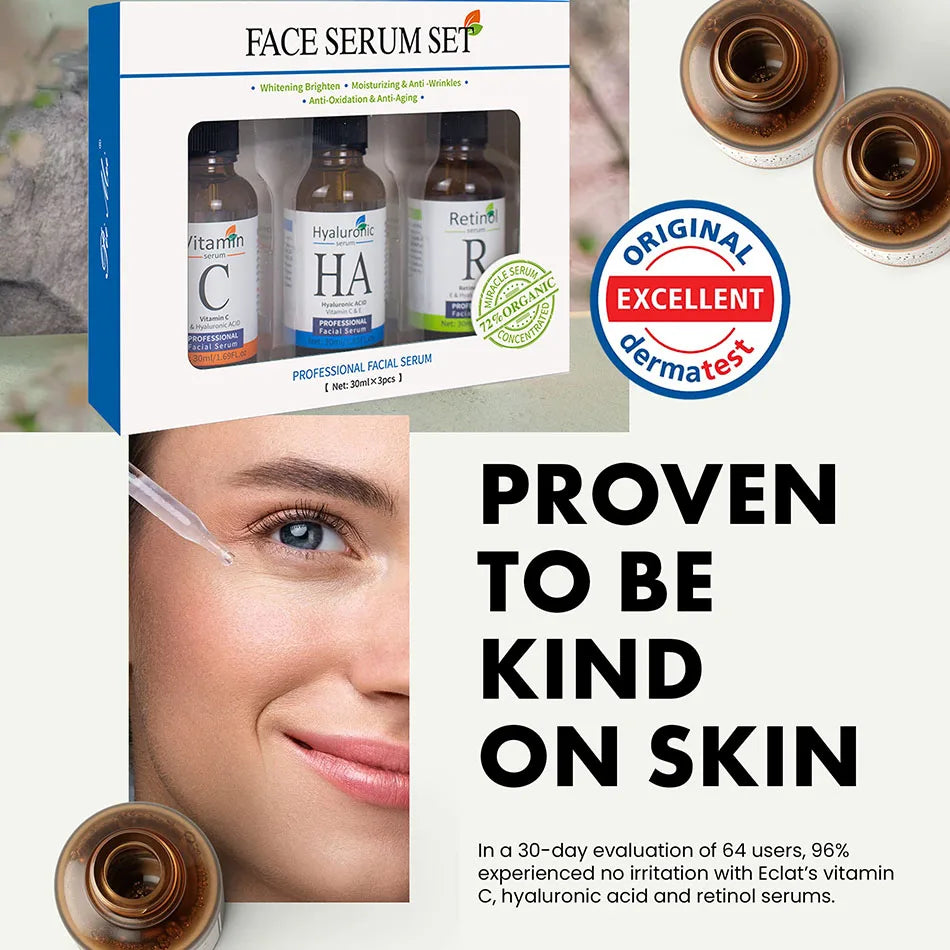 Bloom & Bare Vitamin C Retinol Set – Anti-Aging Serum Trio