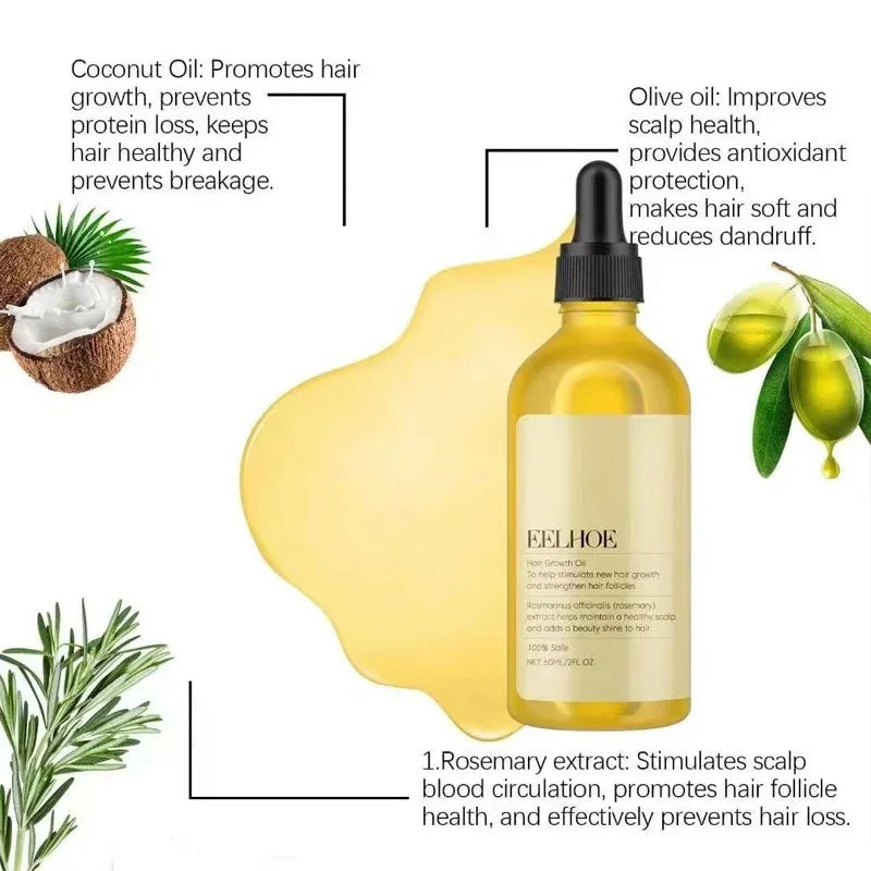 Bloom & Bare Rosemary Hair Growth Oil – Scalp Nourishing Treatment