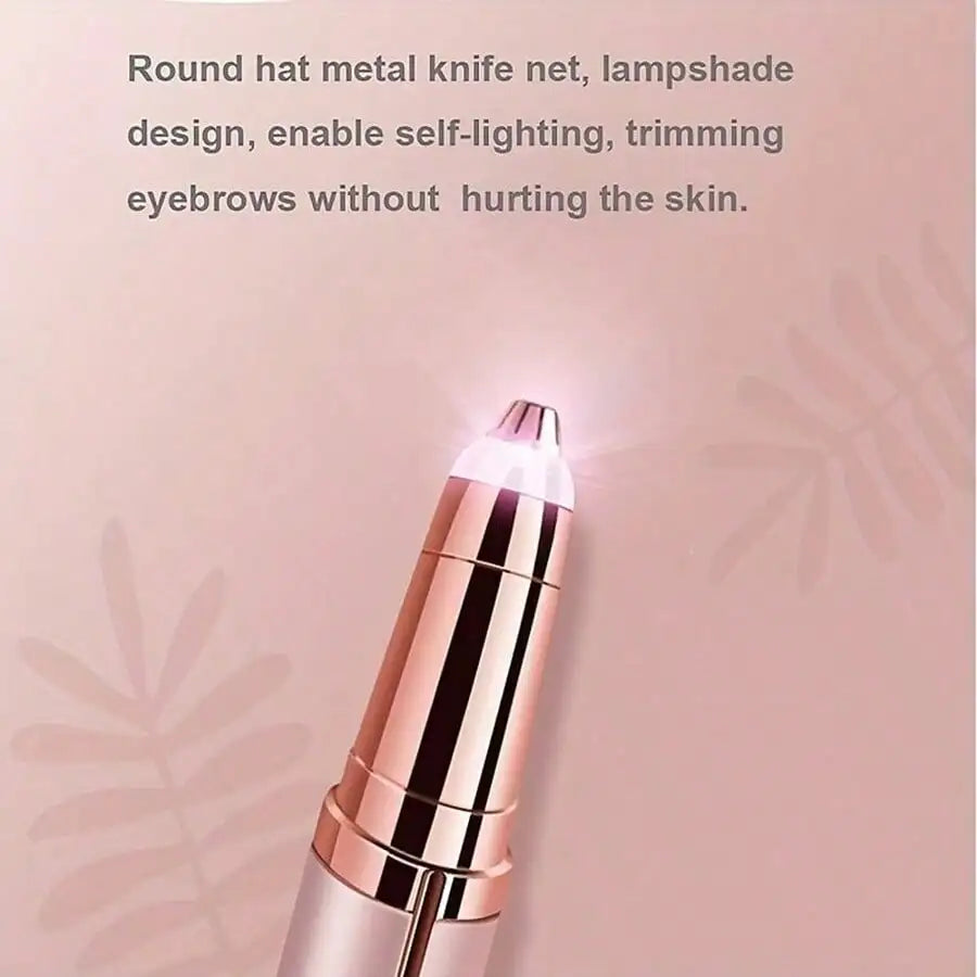 Bloom & Bare Electric Eyebrow Trimmer – Precision Micro-Blade Shaper