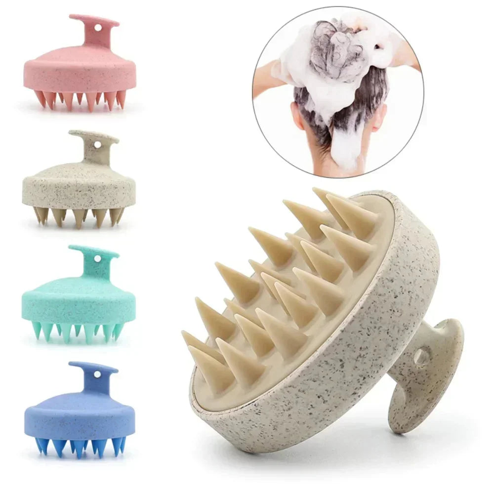 Bloom & Bare Scalp Massage Brush – Silicone Hair Growth Stimulator