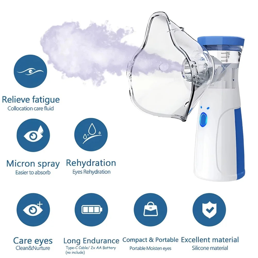 Bloom & Bare Portable Facial Steamer – Nano-Ionic Pore Opening