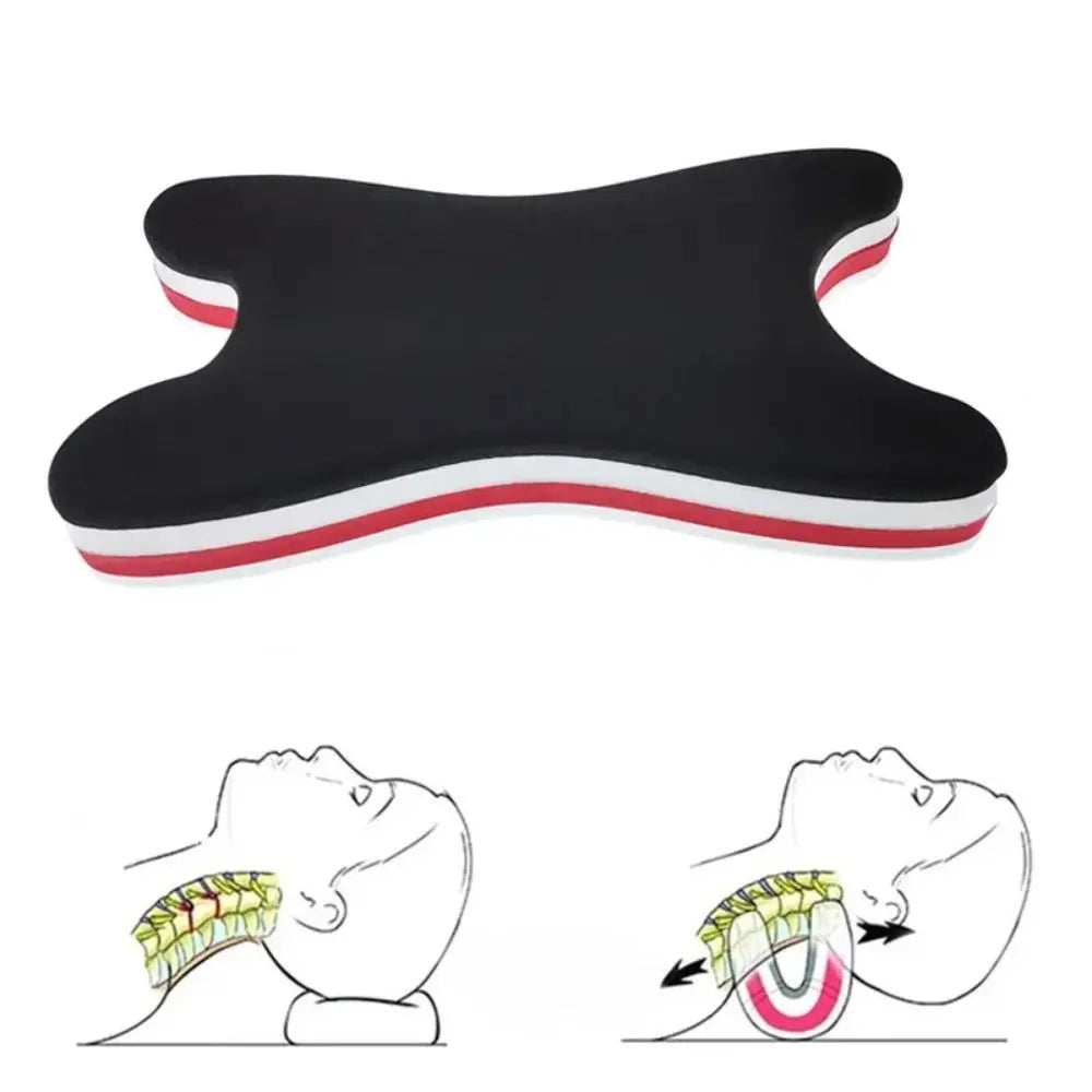 Orthopedic Cervical Traction & Neck Massage Pillow – Portable Pain Relief