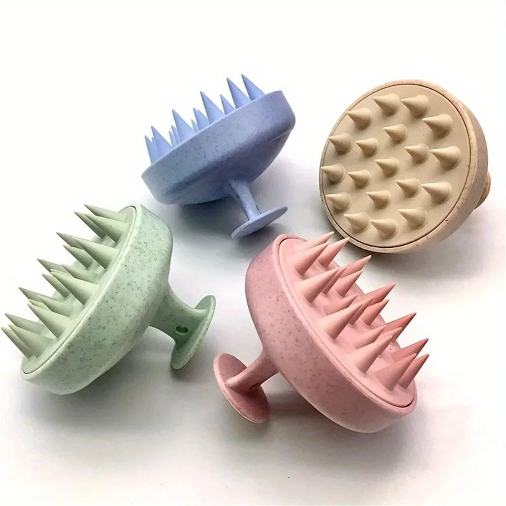 Bloom & Bare Scalp Massage Brush – Silicone Hair Growth Stimulator