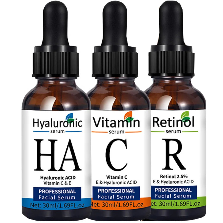 Bloom & Bare Vitamin C Retinol Set – Anti-Aging Serum Trio